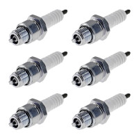 6 Spark Plugs with flat seal seat NGK IAM expertise for...