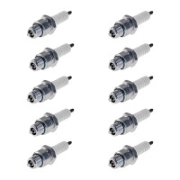 10 Spark Plugs with flat seal seat NGK IAM expertise for...