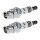 2 Spark Plugs fixed SAE connection NGK Iridium IX suitable for e.g. MERCURY