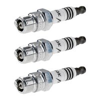 3 Spark Plugs fixed SAE connection NGK Iridium IX...