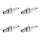 4 Spark Plugs with flat seal seat NGK aftermarket expertise for HONDA ACCORD