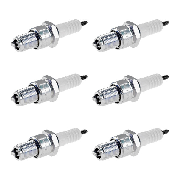 6 Spark Plugs with flat seal seat NGK aftermarket expertise for HONDA ACCORD