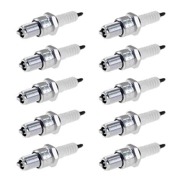 10 Spark Plugs with flat seal seat NGK aftermarket expertise for HONDA ACCORD