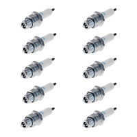 10 Spark Plugs with flat seal seat NGK IAM expertise for...