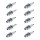 10 Spark Plugs with flat seal seat NGK IAM expertise for SUZUKI and others