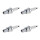 4 Spark Plugs with flat seal seat NGK aftermarket expertise for HONDA and others