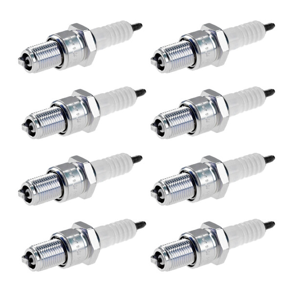 8 Spark Plugs with flat seal seat NGK aftermarket expertise for HONDA and others