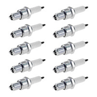 10 Spark Plugs with flat seal seat NGK IAM expertise for...