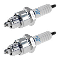 2 Spark Plugs with flat seal seat NGK aftermarket...