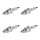 4 Spark Plugs with flat seal seat NGK aftermarket expertise for HONDA and others