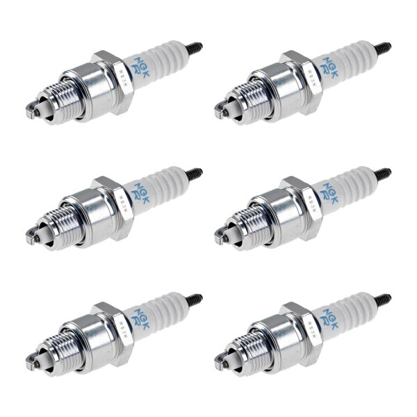 6 Spark Plugs with flat seal seat NGK aftermarket expertise for HONDA and others
