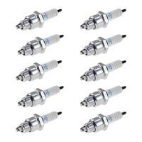 10 Spark Plugs with flat seal seat NGK IAM expertise for...