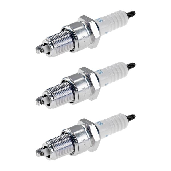 3 Spark Plugs with flat seal seat NGK aftermarket expertise for MAZDA and others