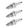 3 Spark Plugs with flat seal seat NGK aftermarket expertise for MAZDA and others