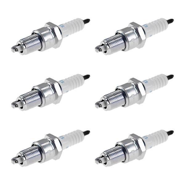 6 Spark Plugs with flat seal seat NGK aftermarket expertise for MAZDA and others