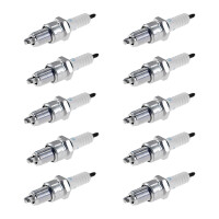 10 Spark Plugs with flat seal seat NGK IAM expertise for...