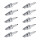 10 Spark Plugs with flat seal seat NGK IAM expertise for MAZDA and others