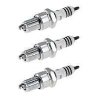 3 Spark Plugs with flat seat NGK Iridium IX suitable for...