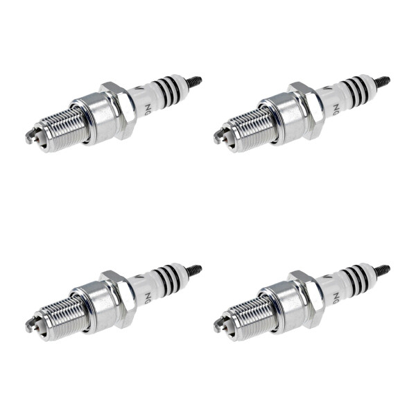 4 Spark Plugs with flat seat NGK Iridium IX suitable for various vehicles