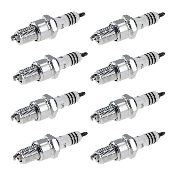 8 Spark Plugs with flat seat NGK Iridium IX suitable for various vehicles