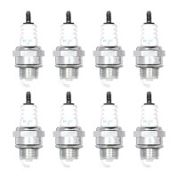 8 Spark Plugs with flat seal seat NGK IAM expertise for...