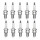 10 Spark Plugs fixed SAE connection NGK IAM expertise for SUZUKI and others