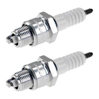 2 Spark Plugs with flat seal seat NGK aftermarket...