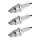 3 Spark Plugs with flat seal seat NGK aftermarket expertise for HONDA and others