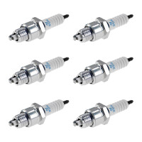 6 Spark Plugs with flat seal seat NGK IAM expertise for...