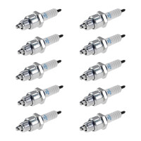 10 Spark Plugs with flat seal seat NGK IAM expertise for...