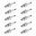 10 Spark Plugs fixed SAE connection NGK suitable for e.g. DAIHATSU CHARMANT