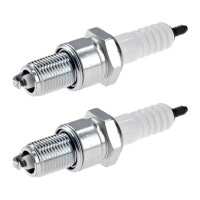2 Spark Plugs with flat seal seat NGK IAM expertise for...