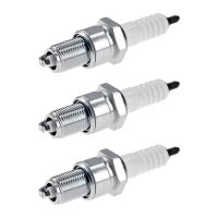 3 Spark Plugs with flat seal seat NGK IAM expertise for...