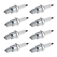 8 Spark Plugs with flat seal seat NGK IAM expertise for...