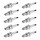 10 Spark Plugs fixed SAE connection NGK IAM expertise for CHRYSLER VOYAGER