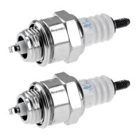 2 Spark Plugs with flat seal seat NGK aftermarket...