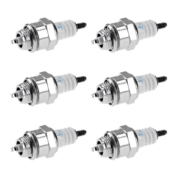 6 Spark Plugs with flat seal seat NGK aftermarket expertise for HONDA and others