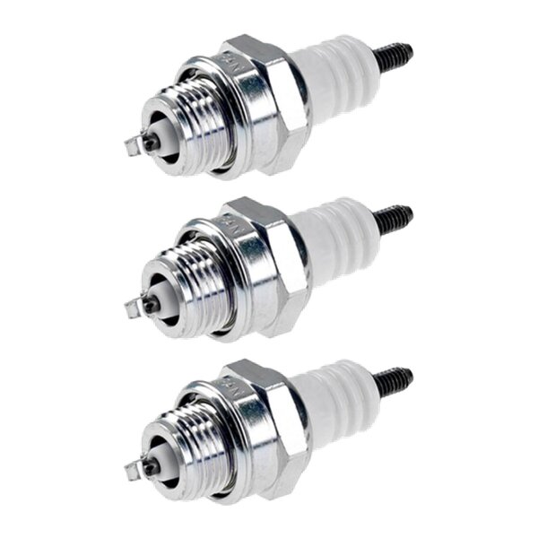 3 Spark Plugs with flat seal seat NGK aftermarket expertise for various vehicles