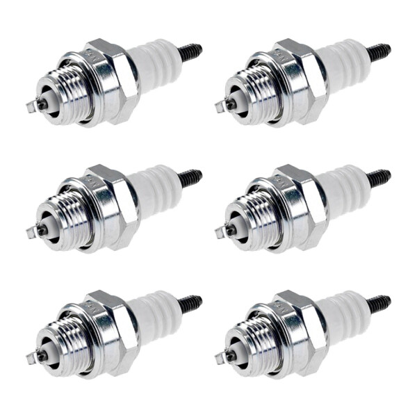 6 Spark Plugs with flat seal seat NGK aftermarket expertise for various vehicles