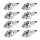 8 Spark Plugs with flat seal seat NGK aftermarket expertise for various vehicles