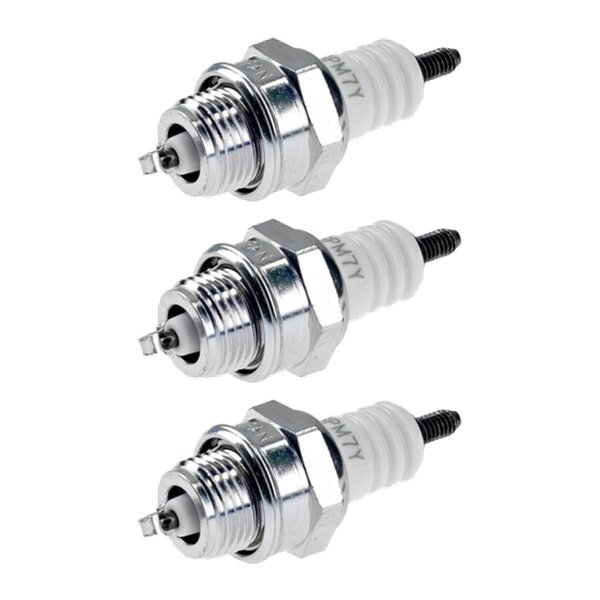3 Spark Plugs with flat seal seat NGK aftermarket expertise for various vehicles
