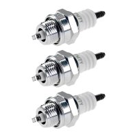 3 Spark Plugs with flat seal seat NGK aftermarket...