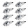 8 Spark Plugs with flat seal seat NGK aftermarket expertise for various vehicles