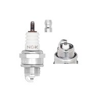 2 Spark Plugs with flat seal seat NGK IAM expertise for...