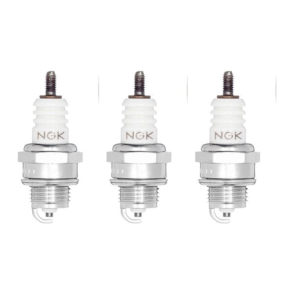3 Spark Plugs with flat seal seat NGK IAM expertise for KAWASAKI and others