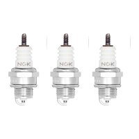 3 Spark Plugs with flat seal seat NGK IAM expertise for...