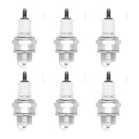 6 Spark Plugs with flat seal seat NGK IAM expertise for...