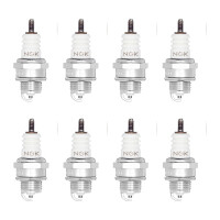 8 Spark Plugs with flat seal seat NGK IAM expertise for...