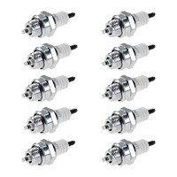 10 Spark Plugs with flat seal seat NGK IAM expertise for...