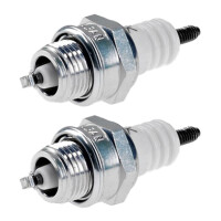 2 Spark Plugs with flat seal seat NGK aftermarket...